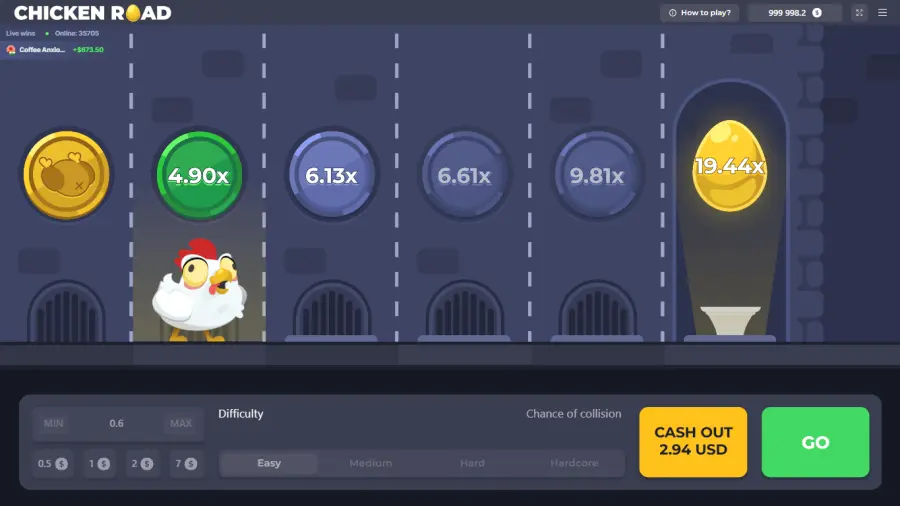 Chicken Road — Hero-Banner auf SpyBet Casino