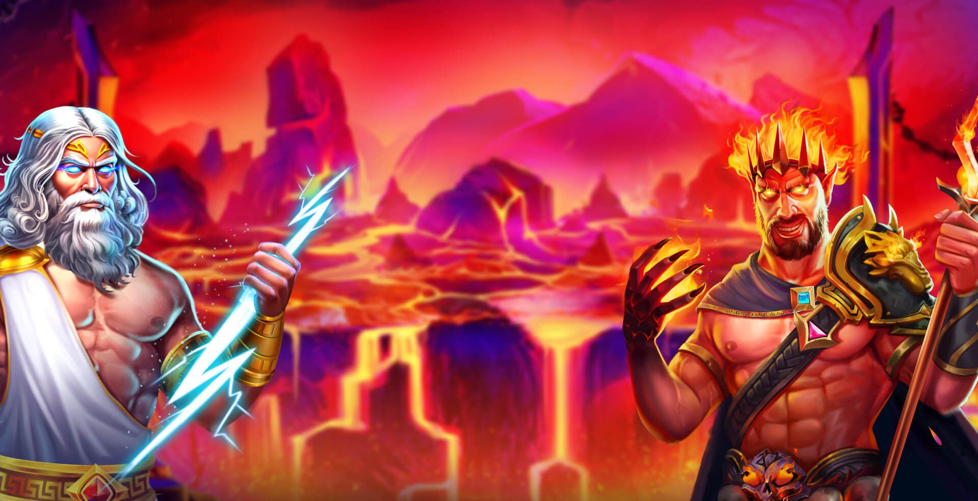 Zeus vs Hades — Hero-Banner auf SpyBet Casino